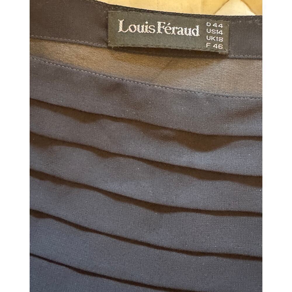 LOUIS FERAUD Vintage Tiered Pleated Camisole Tank EUR Size 14 - Picture 3 of 3